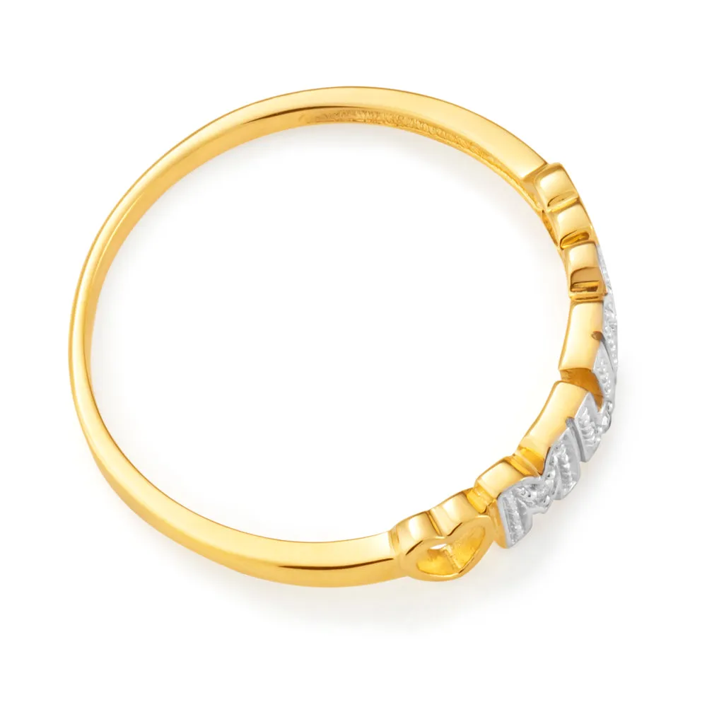 9ct Yellow Gold Diamond Ring Set With Beautiful Brilliant Cut Diamonds Shiels