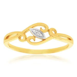 9ct Yellow Gold Diamond Ring Shiels