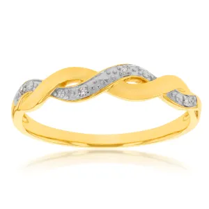 9ct Yellow Gold Diamond Ring Shiels