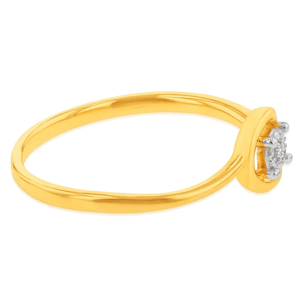 9ct Yellow Gold Diamond Ring Shiels
