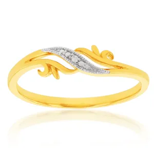 9ct Yellow Gold Diamond Ring Shiels