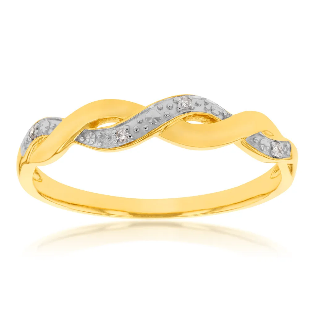 9ct Yellow Gold Diamond Ring Shiels