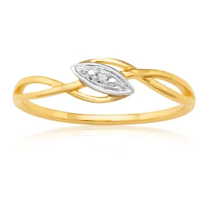 9ct Yellow Gold Diamond Ring with 1 Brilliant Cut Diamond Shiels