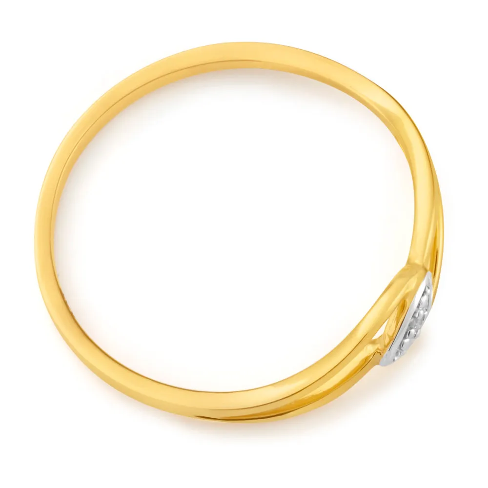 9ct Yellow Gold Diamond Ring with 1 Brilliant Cut Diamond Shiels