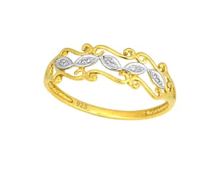 9ct Yellow Gold Diamond Ring with 10 Brilliant Diamonds Shiels