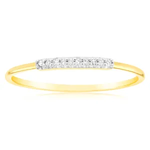 9ct Yellow Gold Diamond Ring with 10 Brilliant Diamonds Shiels