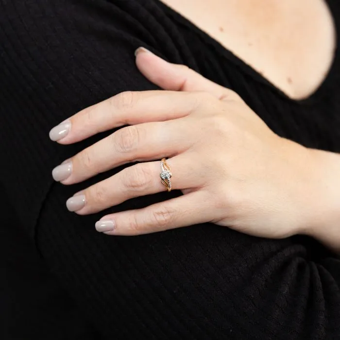 9ct Yellow Gold Diamond Ring with 6 Brilliant Diamonds Shiels