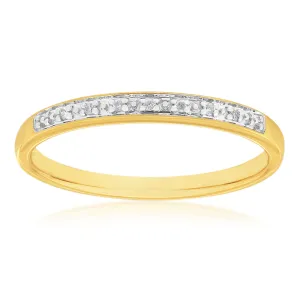 9ct Yellow Gold Diamond Ring with 7 Brilliant Cut Diamonds Shiels
