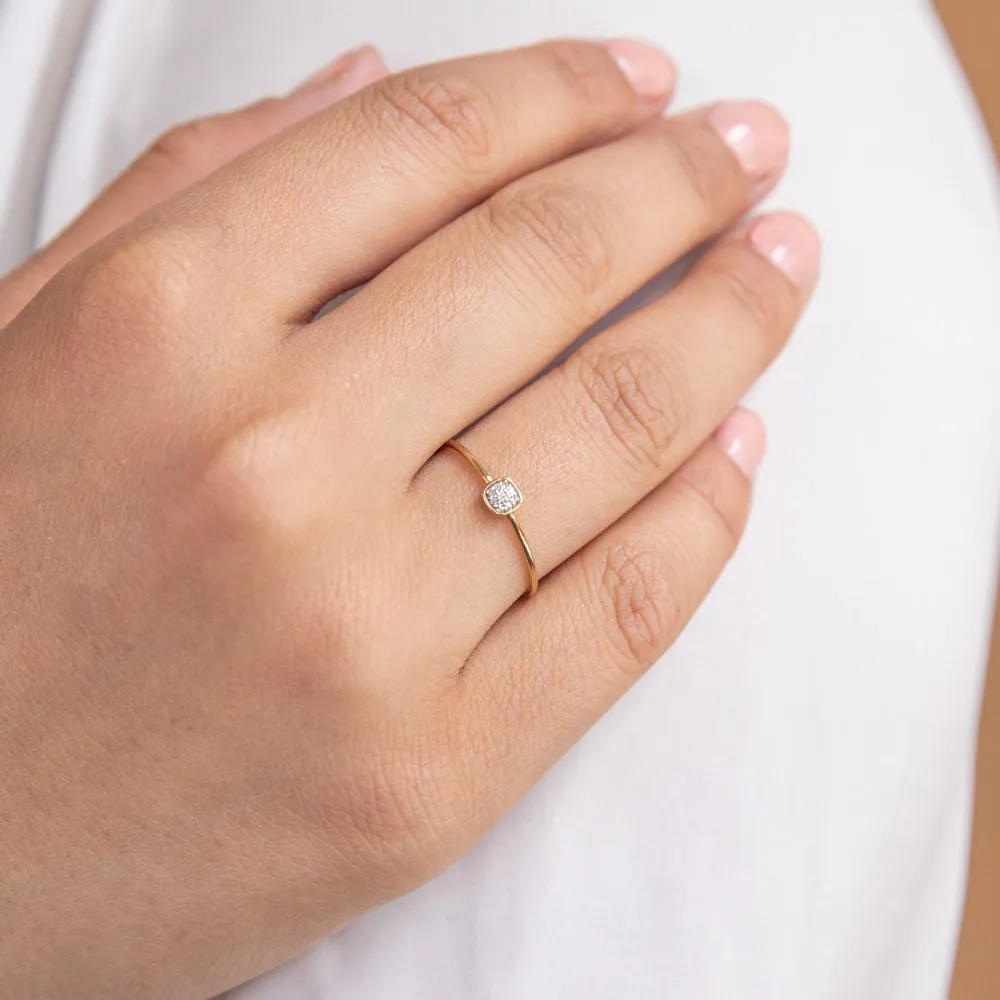 9ct Yellow Gold Diamond Ring with 8 Brilliant Diamonds Shiels