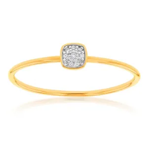 9ct Yellow Gold Diamond Ring with 8 Brilliant Diamonds Shiels