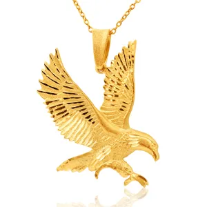 9ct Yellow Gold Eagle Pendant Shiels