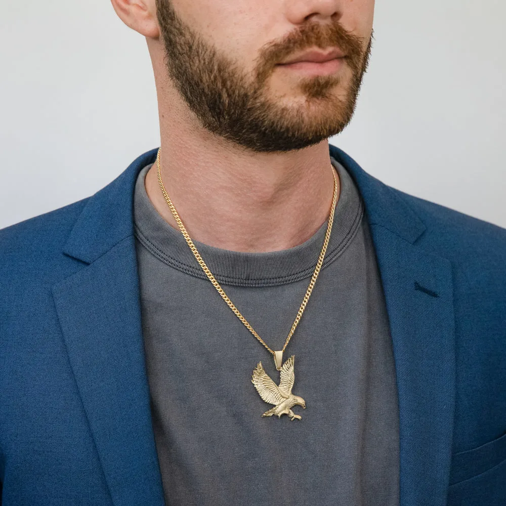9ct Yellow Gold Eagle Pendant Shiels