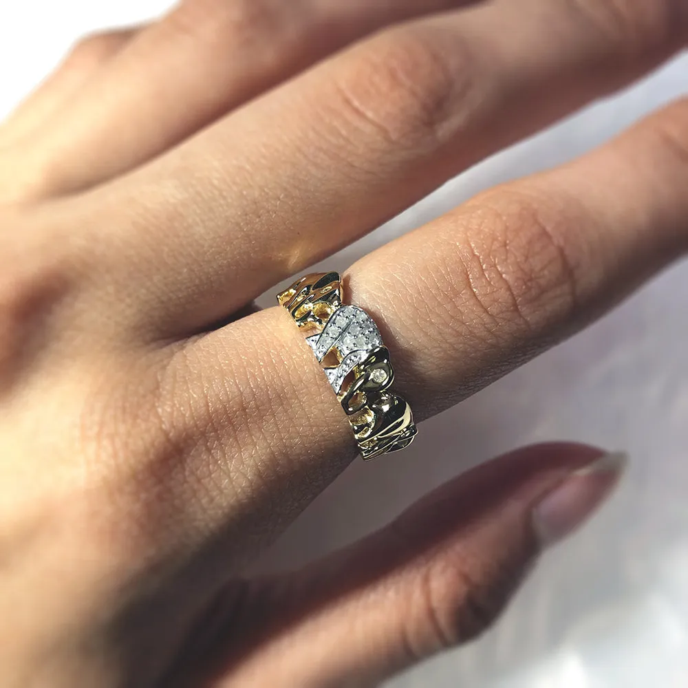 9ct Yellow Gold Elephant Diamond Ring - Elephants Symbolise Good Luck Shiels