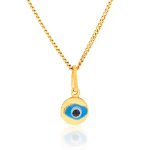 9ct Yellow Gold Evil Eye Pendant Shiels