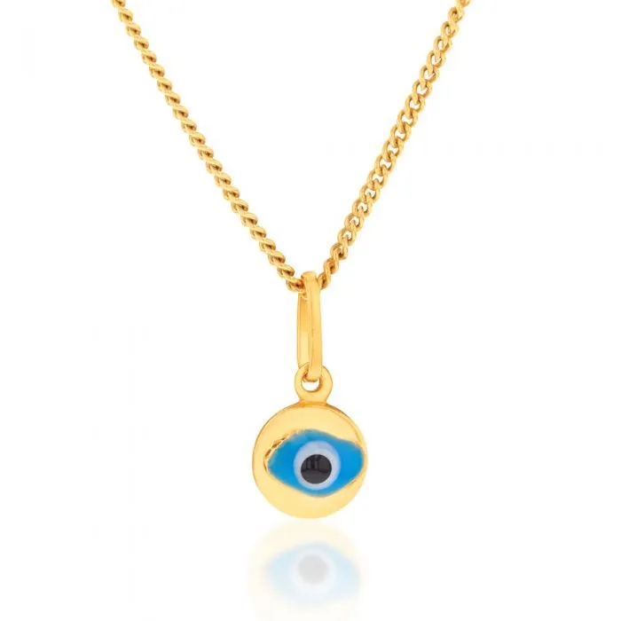 9ct Yellow Gold Evil Eye Pendant Shiels