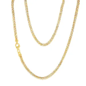 9ct Yellow Gold Fancy Two Tone 45cm Chain Shiels