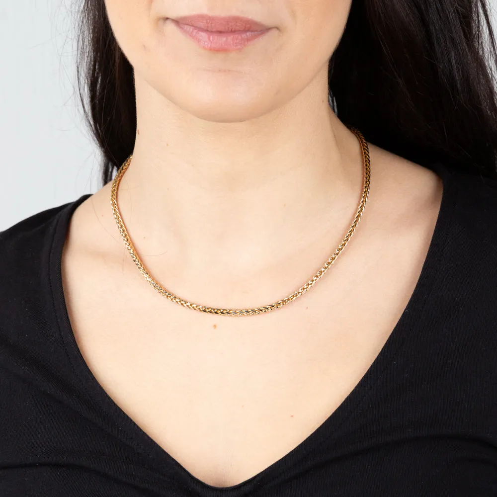 9ct Yellow Gold Fancy Two Tone 45cm Chain Shiels
