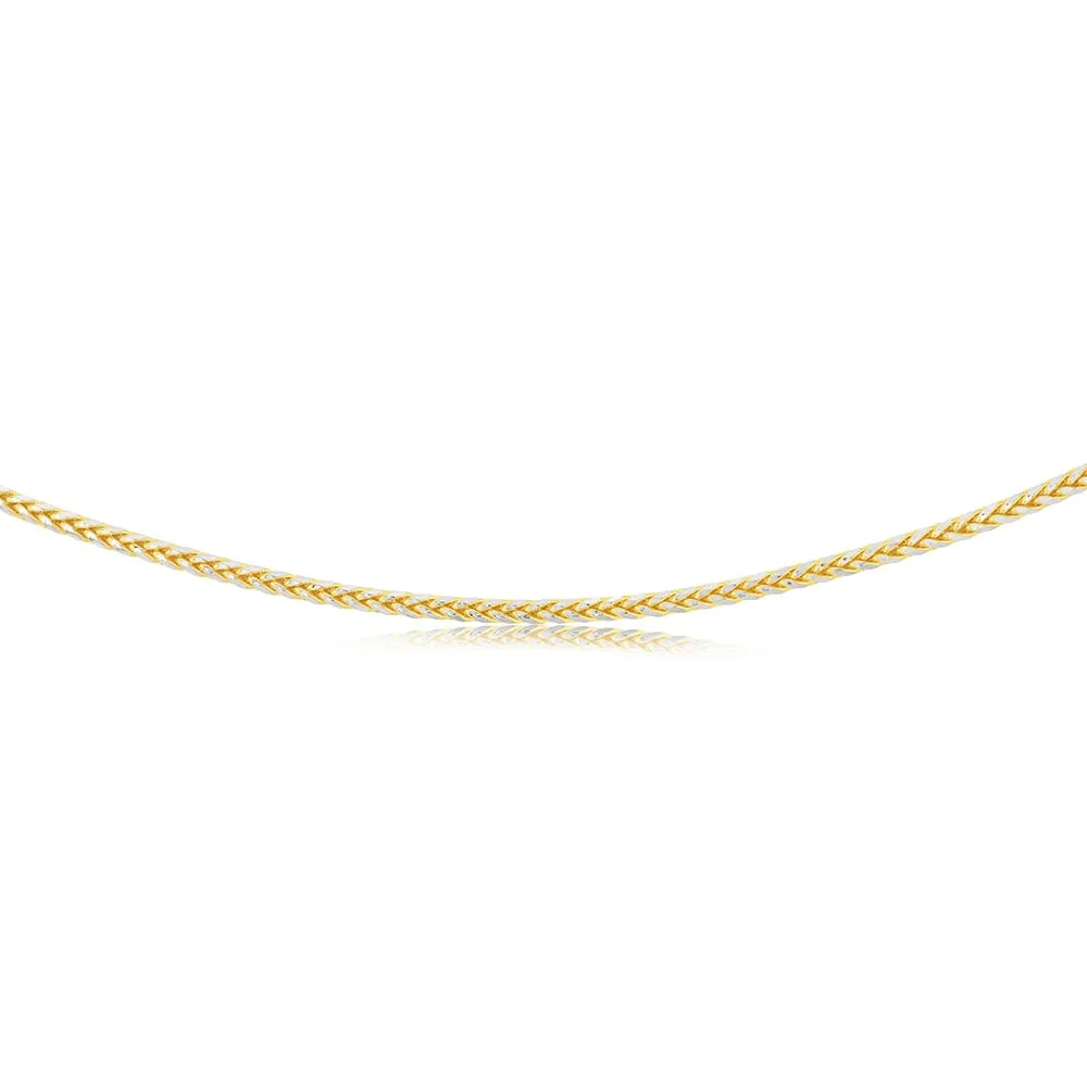 9ct Yellow Gold Fancy Two Tone 45cm Chain Shiels