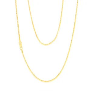 9ct Yellow Gold Fancy Wheat 45cm Chain Shiels