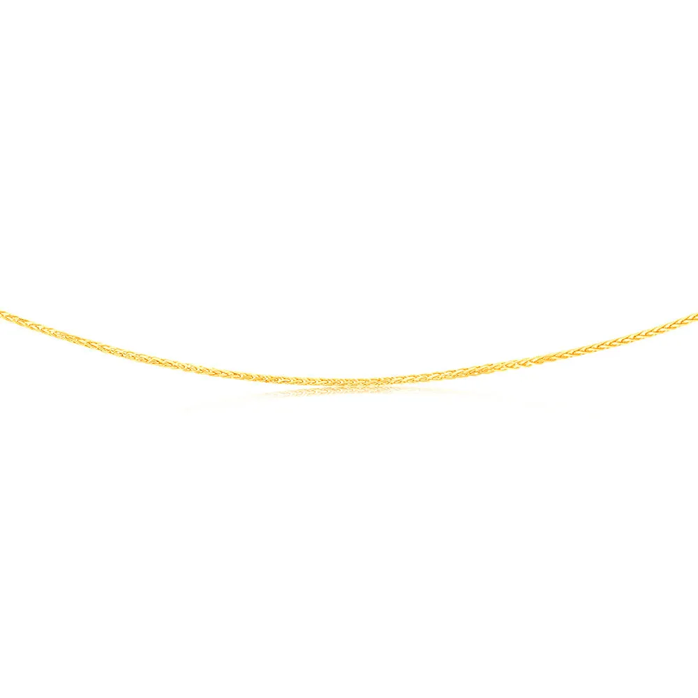 9ct Yellow Gold Fancy Wheat 45cm Chain Shiels