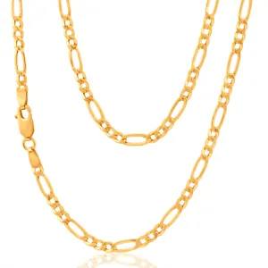 9ct Yellow Gold Figaro 45cm 80 Gauge Chain Shiels