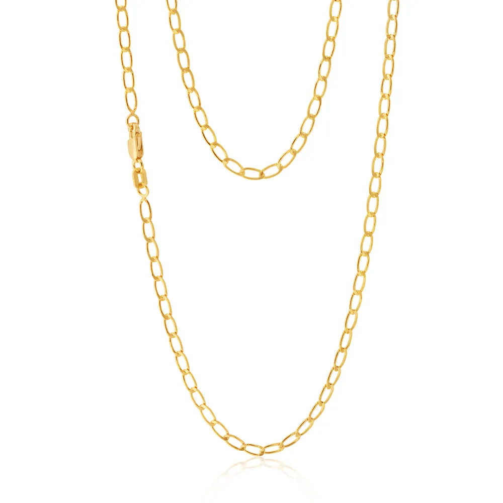 9ct Yellow Gold Filled 45cm Curb Chain Shiels