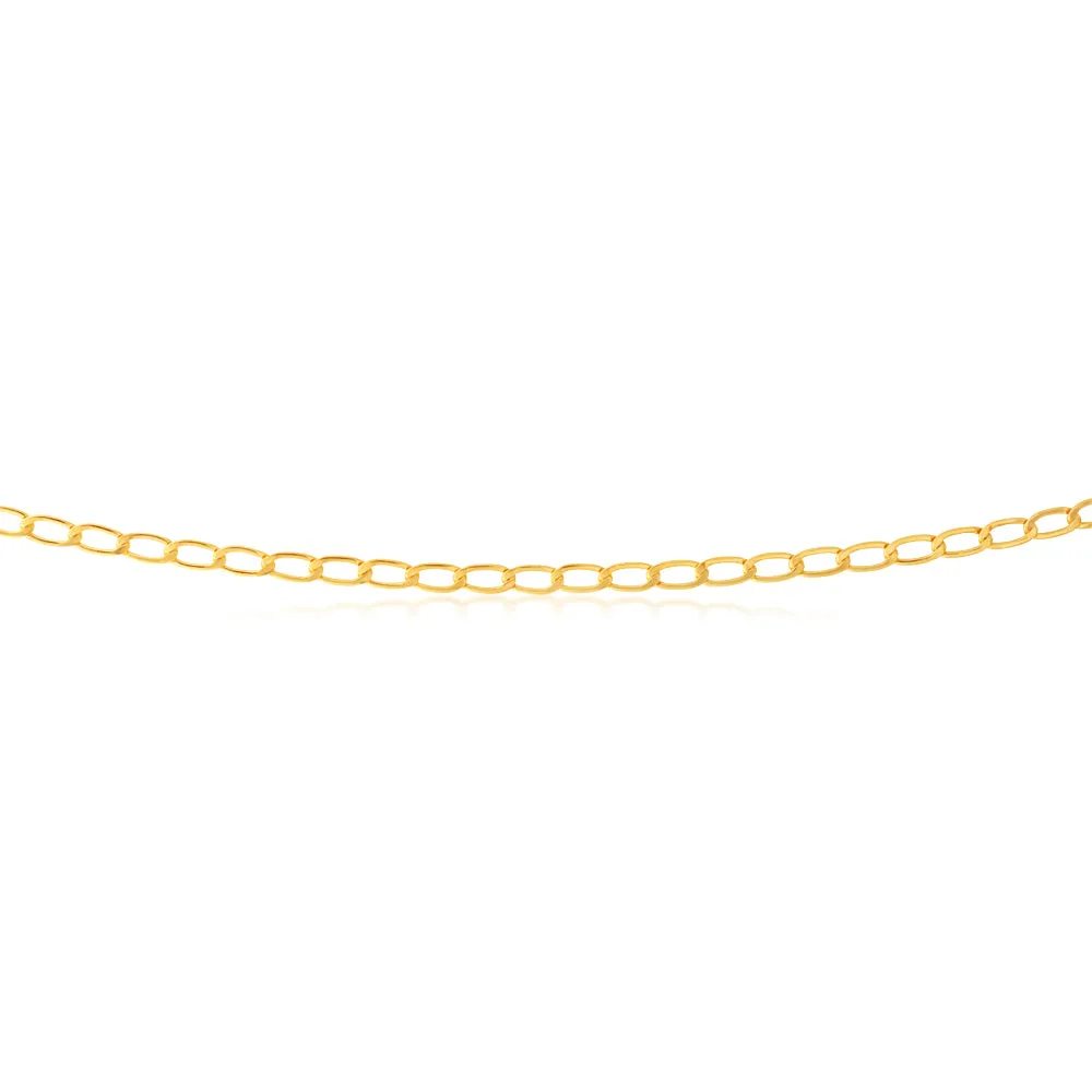 9ct Yellow Gold Filled 45cm Curb Chain Shiels