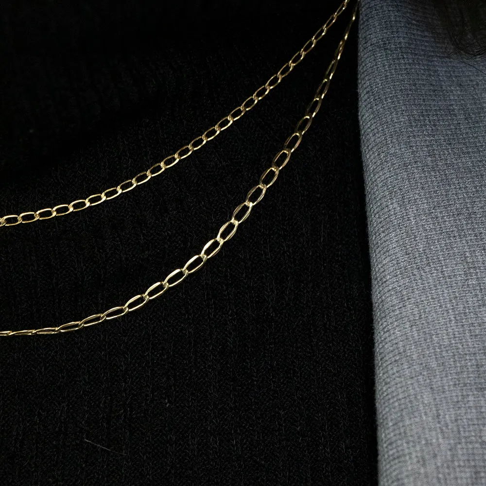 9ct Yellow Gold Filled 50cm Curb Chain Shiels