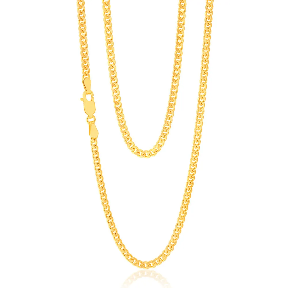 9ct Yellow Gold Filled 50cm Curb Chain Shiels