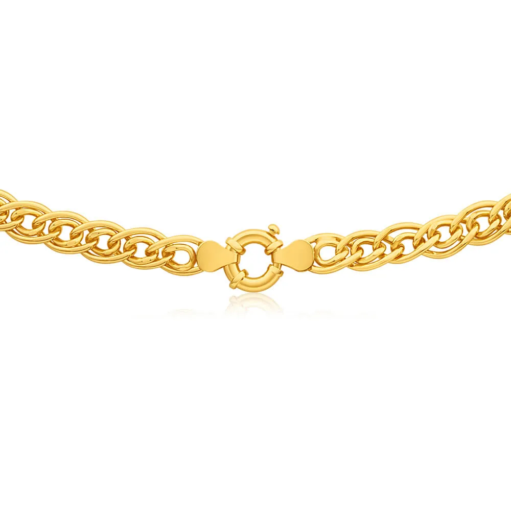 9ct Yellow Gold Filled Double Curb 45cm 140 Gauge Chain Shiels