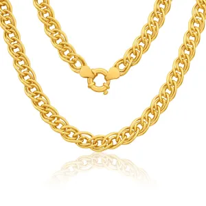 9ct Yellow Gold Filled Double Curb 45cm 140 Gauge Chain Shiels