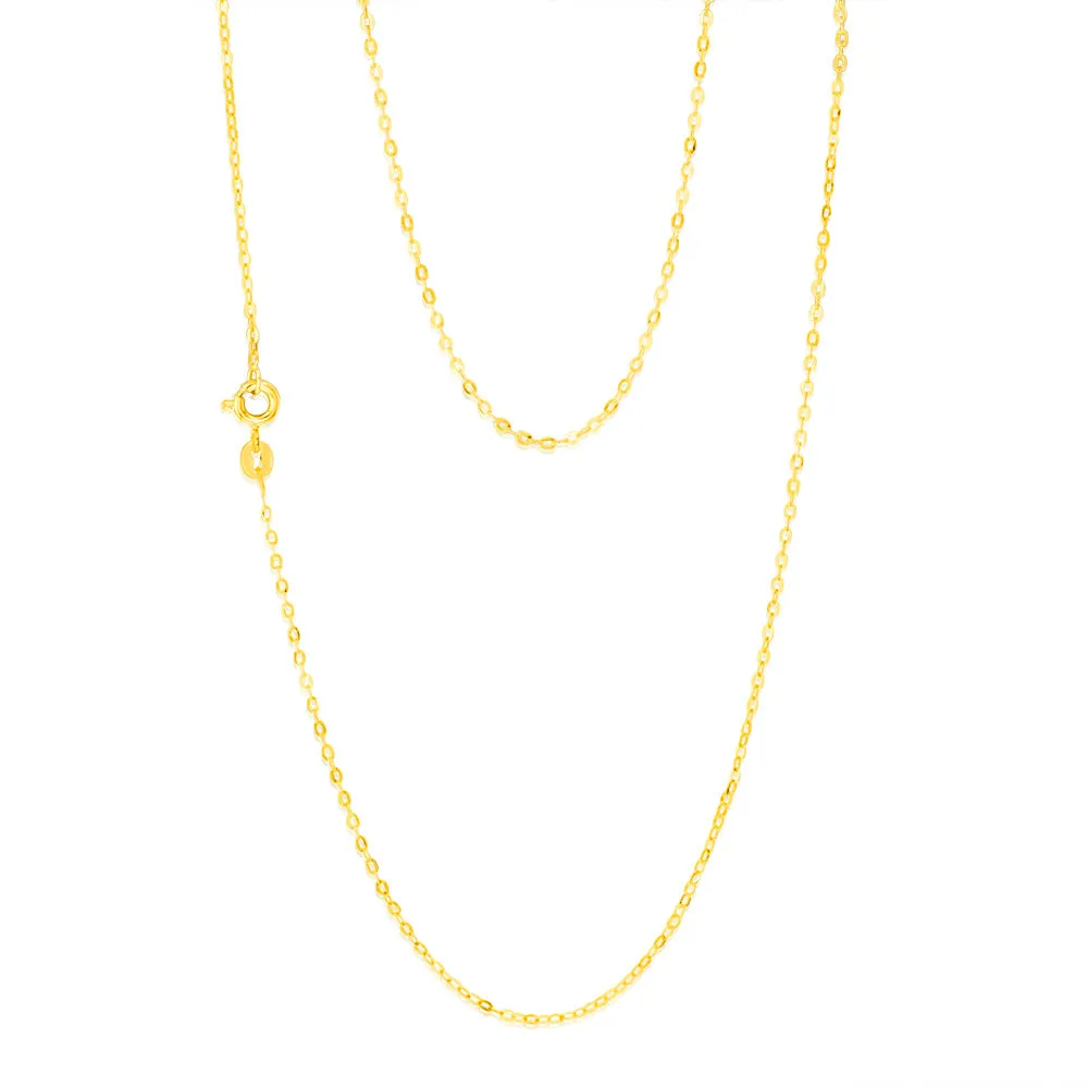 9ct Yellow Gold Fine Trace 35 Gauge 50cm Chain Shiels