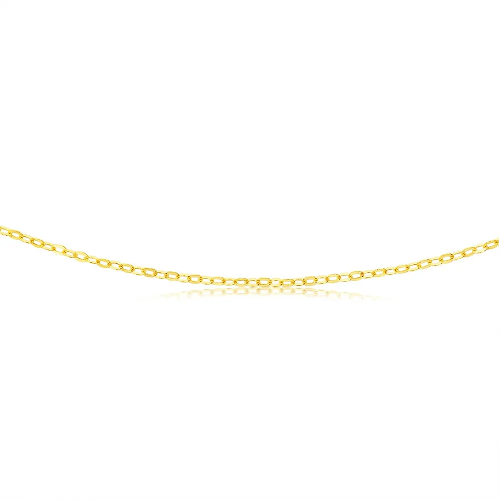 9ct Yellow Gold Fine Trace 35 Gauge 50cm Chain Shiels