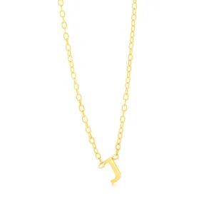 9ct Yellow Gold Initial "J" Pendant Shiels