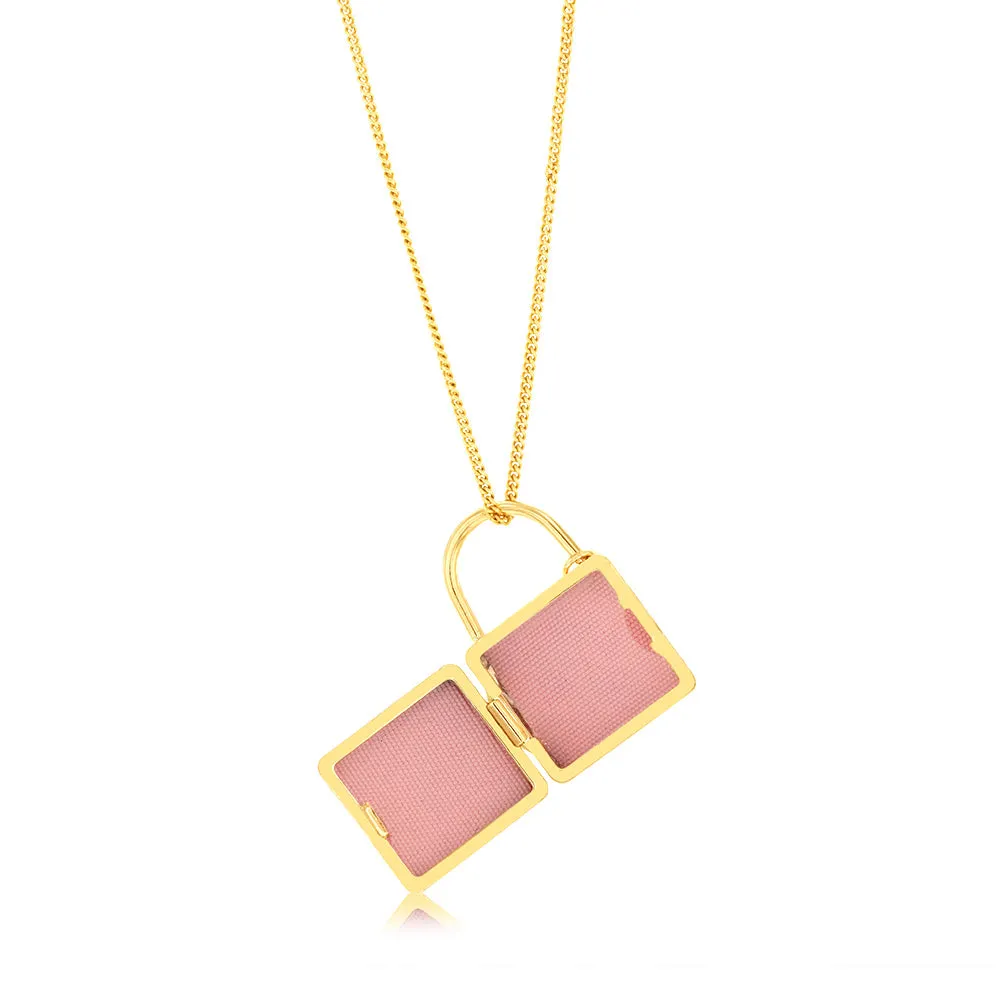 9ct Yellow Gold Lock And Key Locket Pendant Shiels