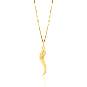 9ct Yellow Gold Medium Horn Pendant Shiels