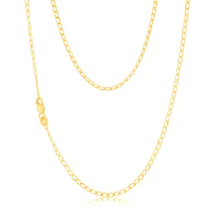 9ct Yellow Gold Open Curb 45cm Chain Shiels
