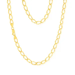 9ct Yellow Gold Open Curb 45cm Chain Shiels