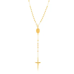 9ct Yellow Gold Rosary 40.60cm Chain Shiels