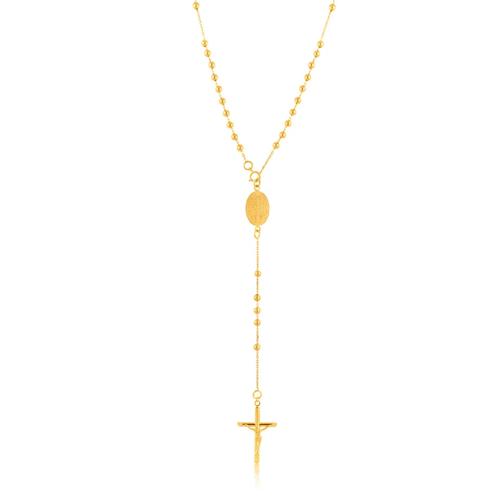 9ct Yellow Gold Rosary 40.60cm Chain Shiels