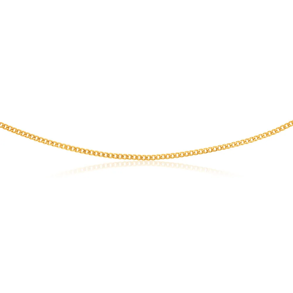 9ct Yellow Gold Rounded Tight Curb 80 Gauge 50cm Chain Shiels