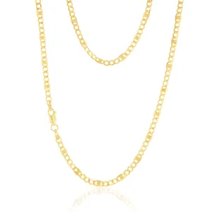 9ct Yellow Gold Silver Filled 1:3  Curb  Anchor 80 Gauge 45cm Chain Shiels