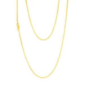 9ct Yellow Gold Silver filled 45cm Chain. Shiels
