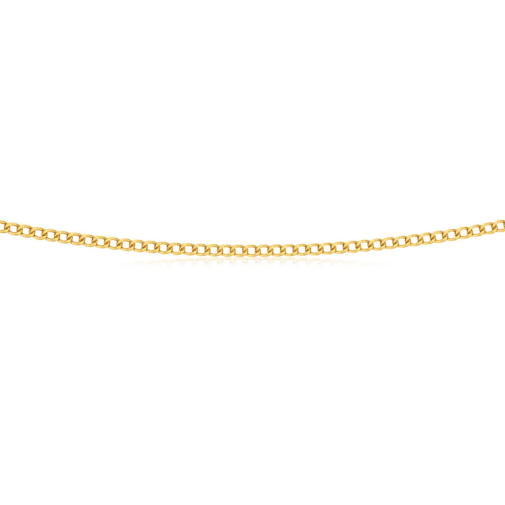 9ct Yellow Gold Silver Filled 45cm Curb Chain 70gauge Shiels