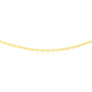9ct Yellow Gold Silver filled 50cm Chain Shiels