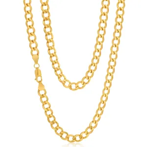 9ct Yellow Gold Silver Filled 55cm Curb Chain Shiels