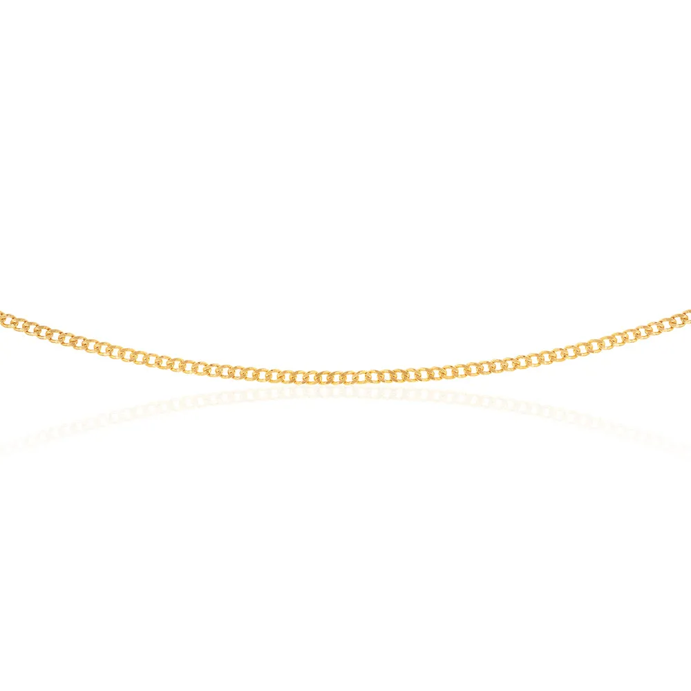 9ct Yellow Gold Silver Filled 70cm Curb Chain Shiels