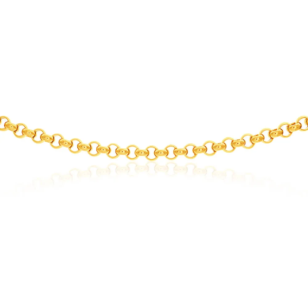 9ct Yellow Gold Silver Filled Belcher Chain Shiels