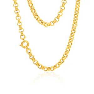 9ct Yellow Gold Silver Filled Belcher Chain Shiels