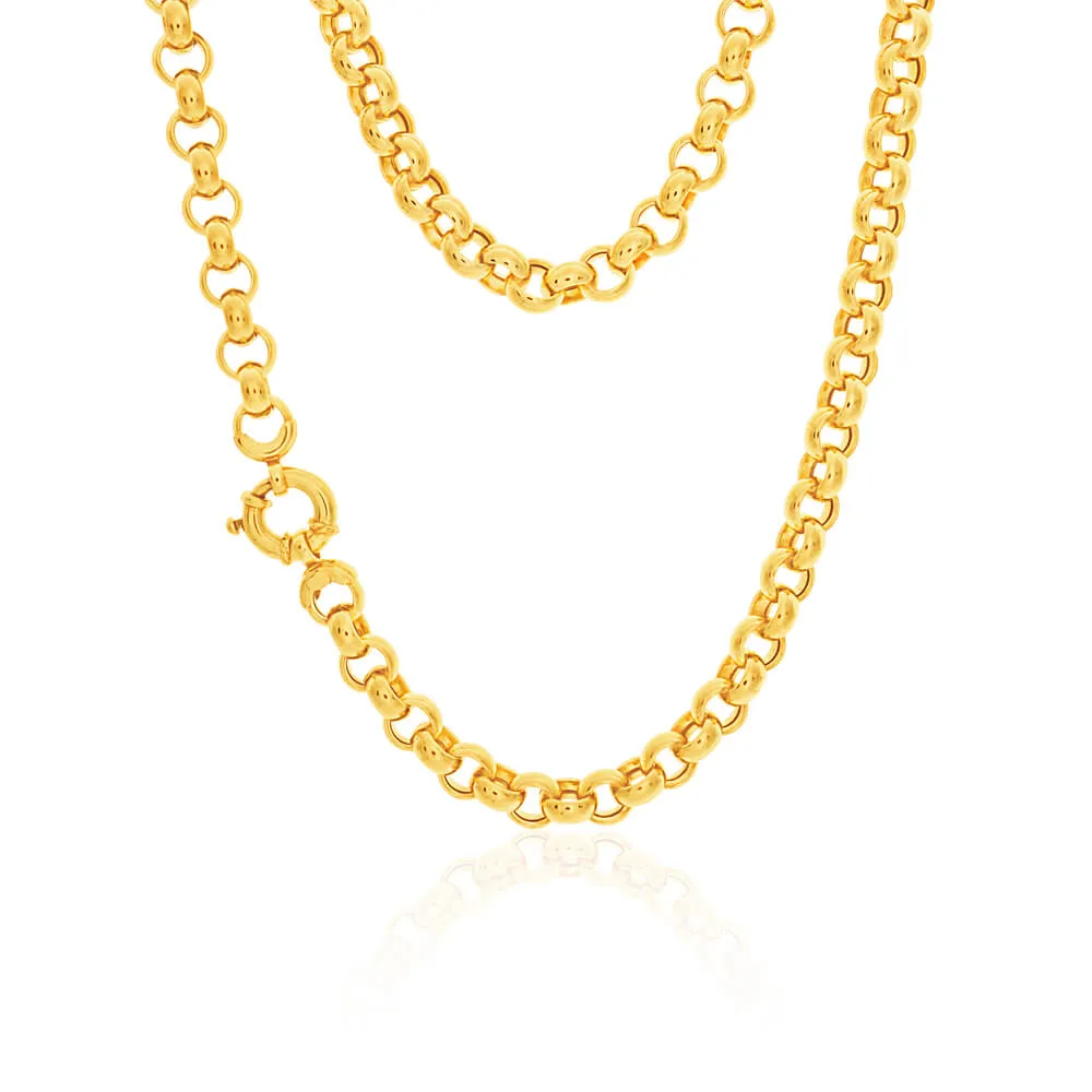 9ct Yellow Gold Silver Filled Belcher Chain Shiels